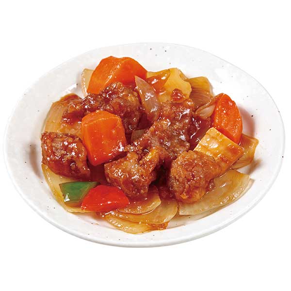 黒酢と肩ロースの極旨酢豚