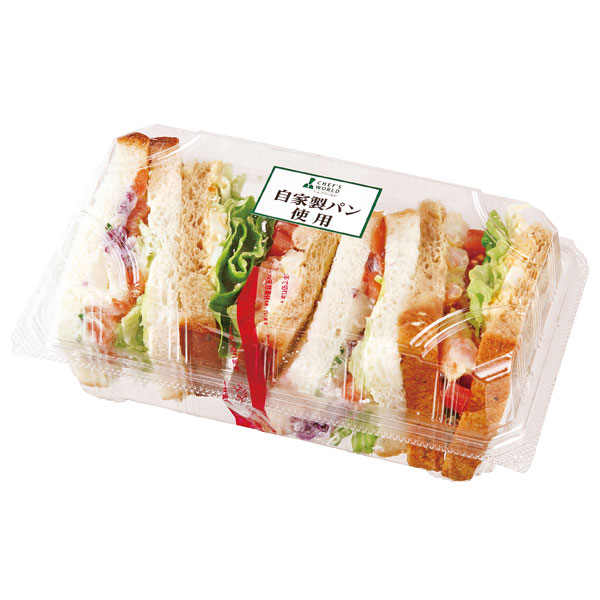 海老アボカド＆サーモンポテトサンド